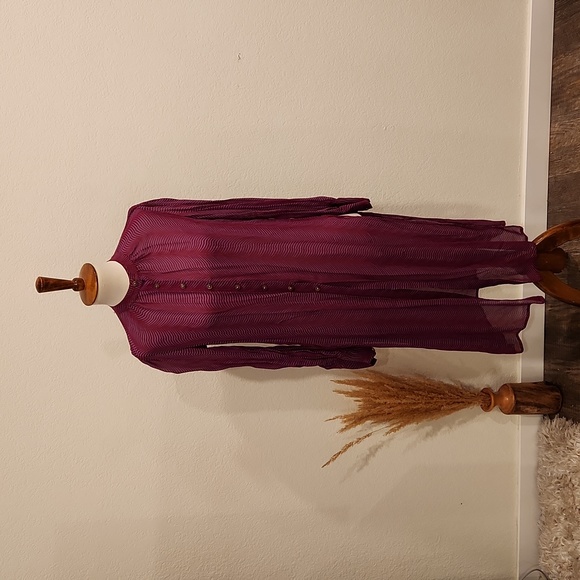 Anthropologie Maeve Semi-sheer Shirt Dress - Picture 1 of 8